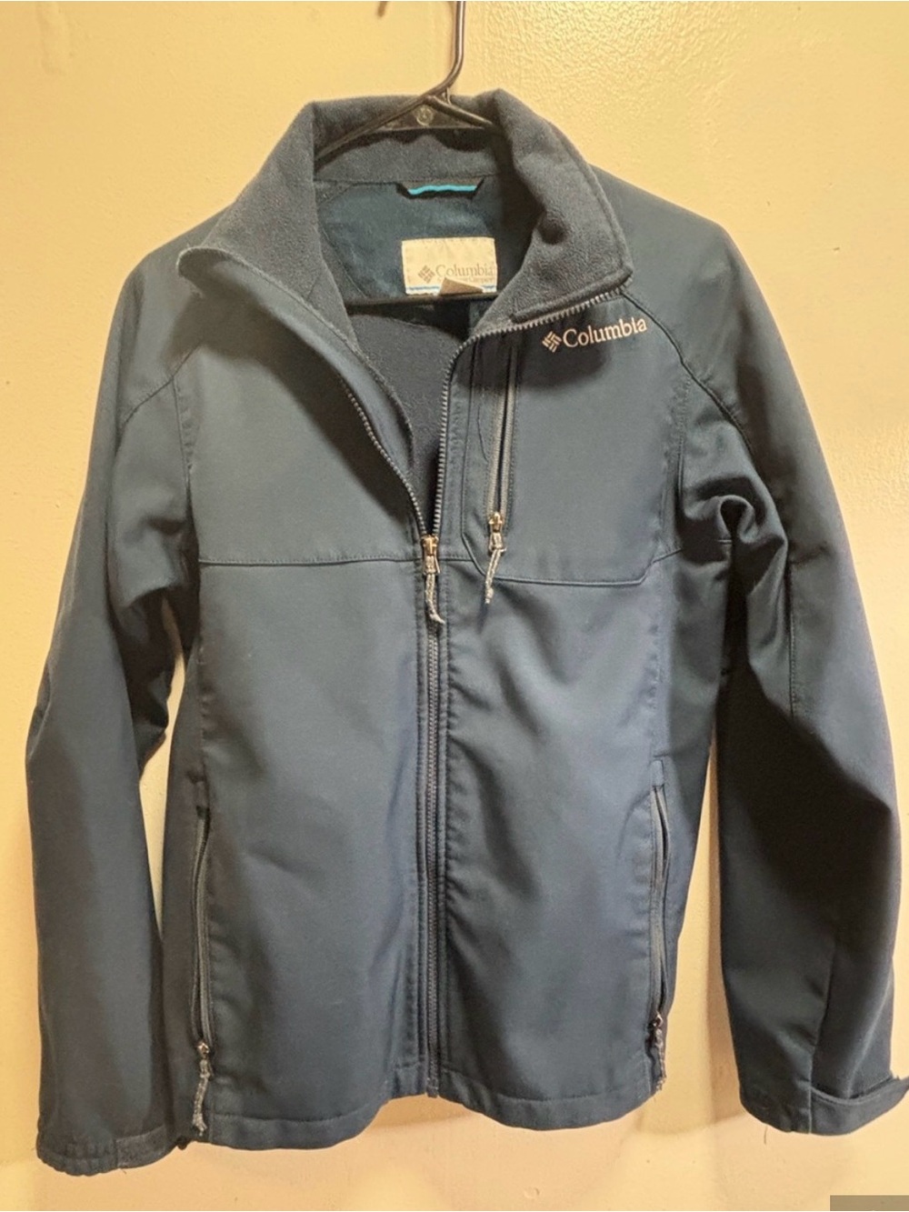 Columbia Men's Navy Blue Zip-Up Sweater Jacket